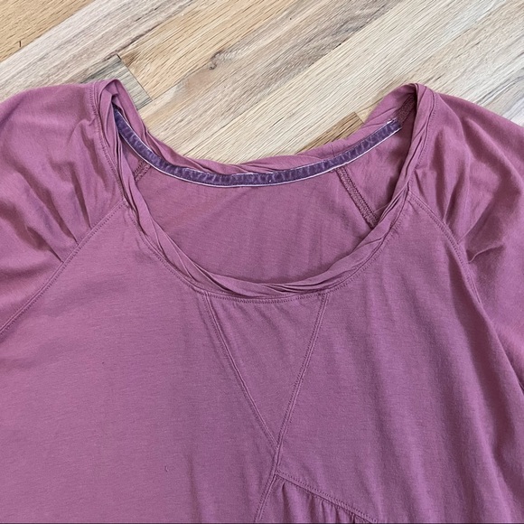 Dusty Rose Ruffled Tee - Picture 2 of 4